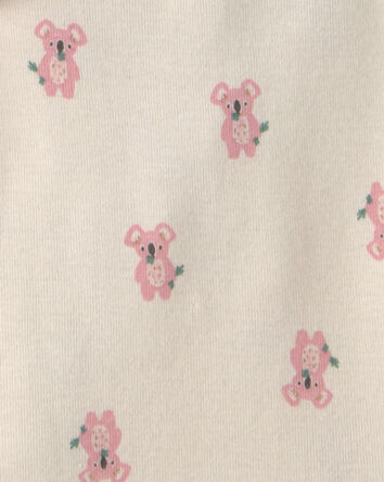 Baby Girl 5-Pack Bunny Multipack Bodysuits - Pink/Ivory, 