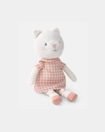 Toddler Kitten Dress-Up Plush Toy - Pink/White, 