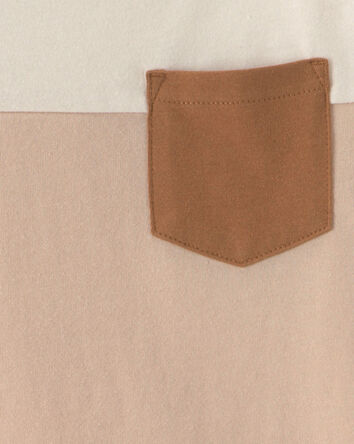 Toddler Boy Color Block Short-Sleeve T-Shirt - Tan/Ivory, 
