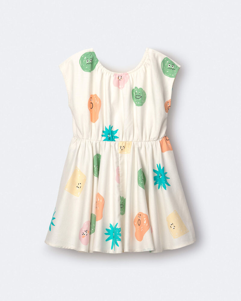 Toddler Girl Avenue Twirl&trade; Dress in Character Print - Cream, image 2 of 6 slides