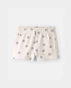 Baby Soccer French Terry Shorts - Ivory, image 1 of 4 slides