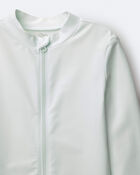 Toddler Full-Zip Long-Sleeve Rashguard - Light Blue, image 6 of 6 slides