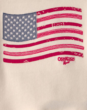 Baby American Flag French Terry Pullover Sweatshirt - Cream, 