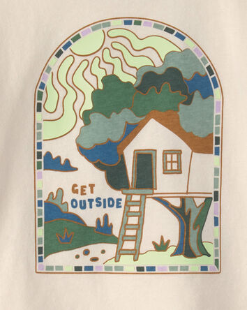 Baby 'Get Outside' Graphic Tee - Cream, 
