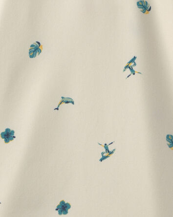 Boys Surf Active Polo Shirt - Ivory, 