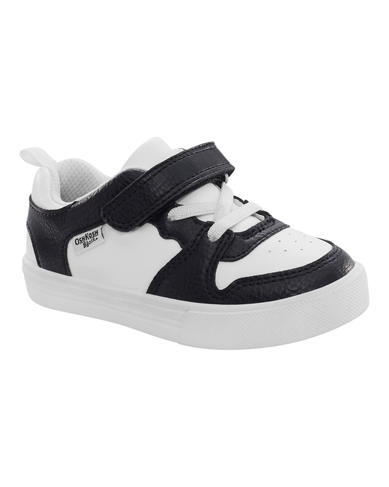 Toddler Boy Easy-On Casual Sneakers - Black/White, image 1 of 6 slides