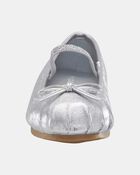 Toddler Ballet Slippers - Silver, image 3 of 7 slides