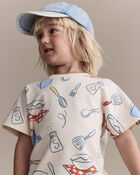 Toddler Dolman Tee in Baking Print - Cream, image 5 of 6 slides