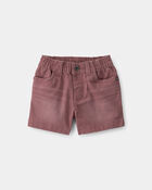 Baby Boy Twill Pull-On Shorts - Brown, image 1 of 4 slides