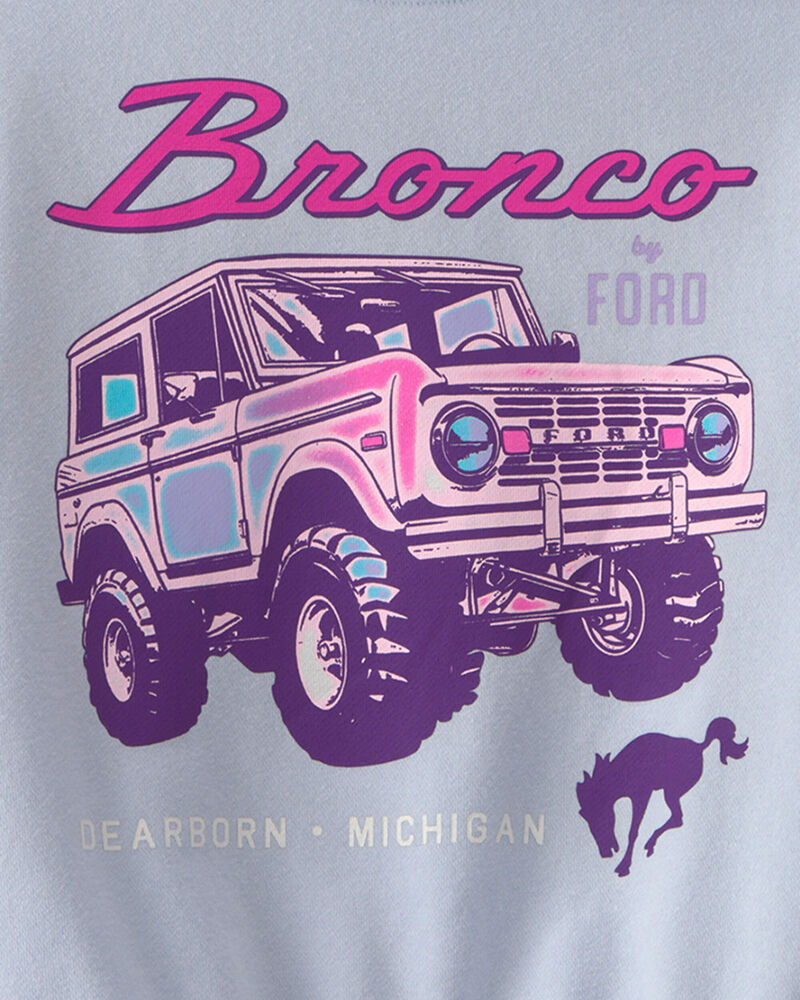 Girls Ford Bronco French Terry Pullover Sweatshirt - Blue, image 2 of 2 slides