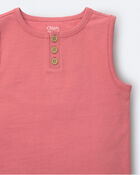 Toddler Boy Henley Tank - Rose, image 5 of 5 slides