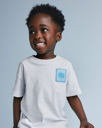 Toddler Squish Relaxed Graphic Tee - White, 
