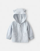 Baby 3-Piece Bear Terry Short-Sleeve Layering Set - Blue, image 5 of 9 slides