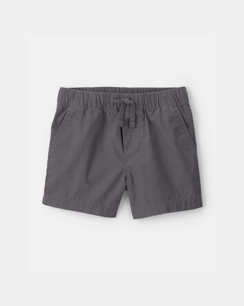 Baby Boy Canvas Shorts - Grey, 