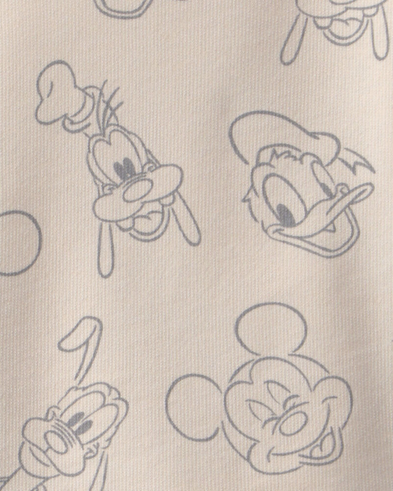 Baby Boy 2-Piece Disney&copy; Mickey Mouse Short-Sleeve Top & Short Set - Cream, image 3 of 3 slides