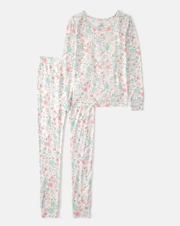 Girls Butterfly Garden PurelySoft 2-Piece Pajama Set, 