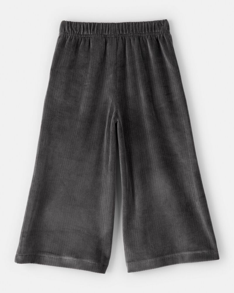 Toddler Girl Ribbed Flare Pants - Black, image 2 of 4 slides