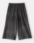 Toddler Girl Ribbed Flare Pants - Black, image 2 of 4 slides