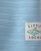 Baby Boy 2-Piece Shark Top & Short Set - Blue, image 2 of 4 slides