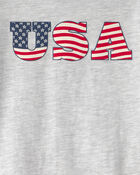 Toddler Fourth Of July USA Graphic Tee - Grey, image 2 of 3 slides