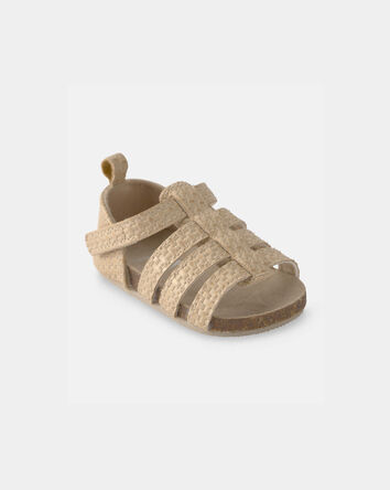 Baby Girl Strappy Sandals - Brown, 