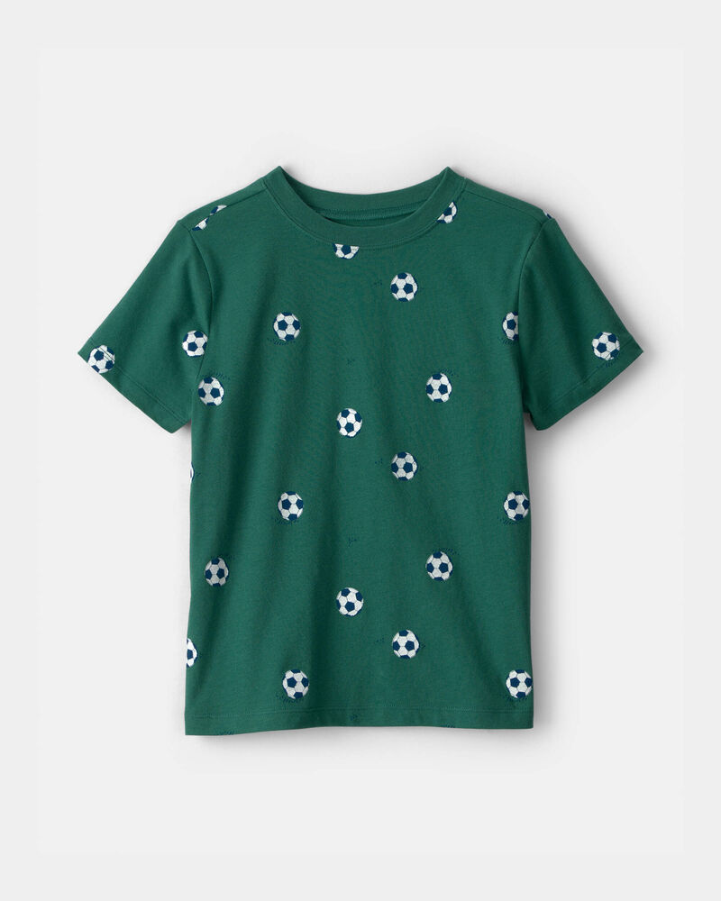 Kids Soccer T-Shirt - Green, image 1 of 3 slides