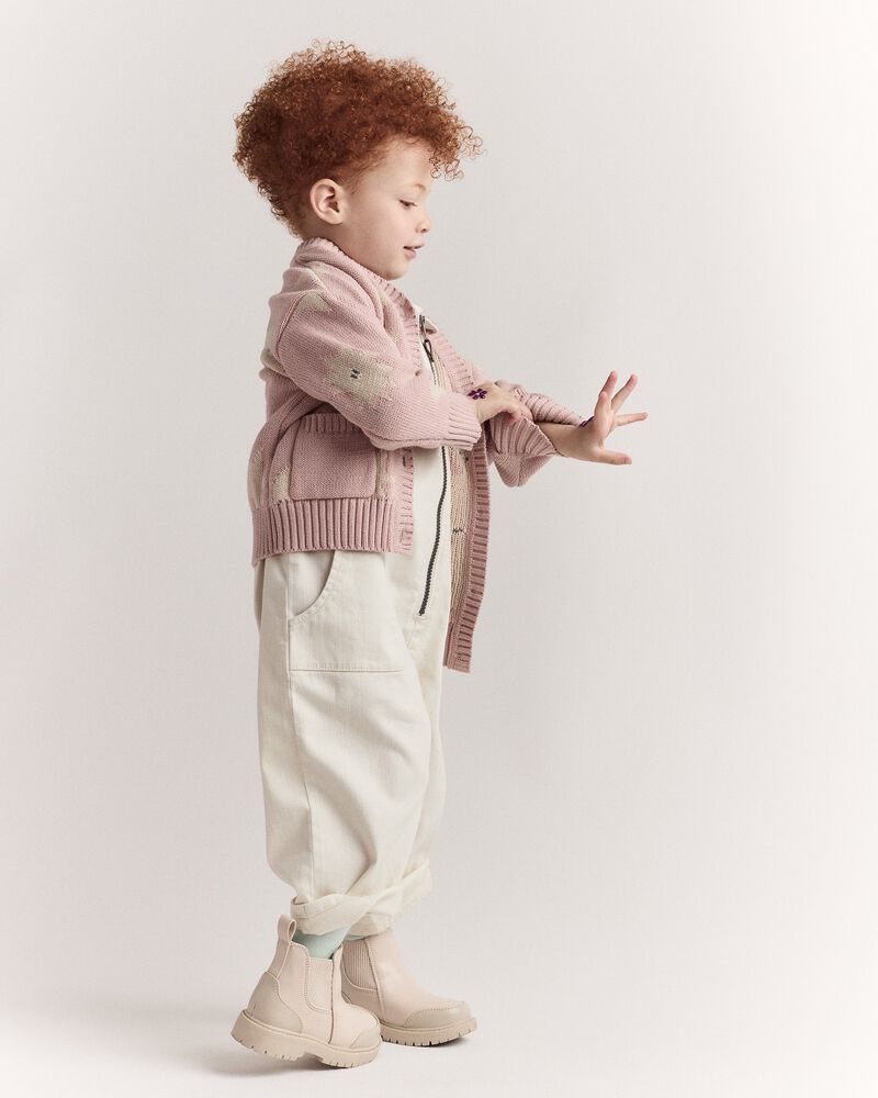 Toddler Day Out&trade; Cropped Jumpsuit - Cream, image 5 of 7 slides