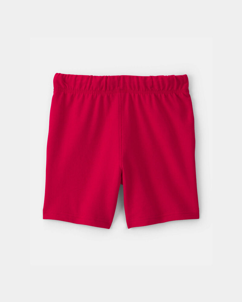 Boys French Terry Shorts - Red, image 2 of 4 slides