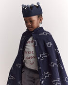 Toddler Lightning Bolt Dress Up Cape - Navy, image 3 of 7 slides