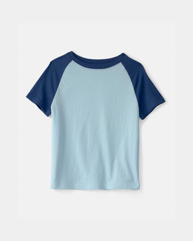 Kids Colorblock T-Shirt - Blue, image 1 of 3 slides