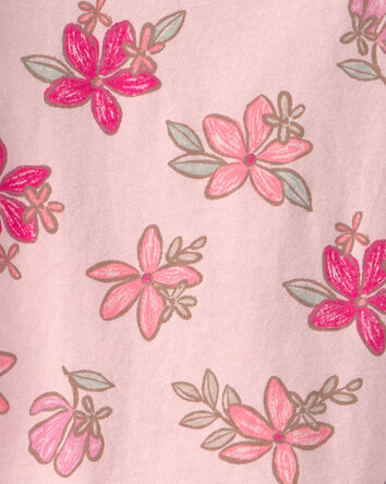 Toddler Girl  Tropical Floral Relaxed Top - Pink, 