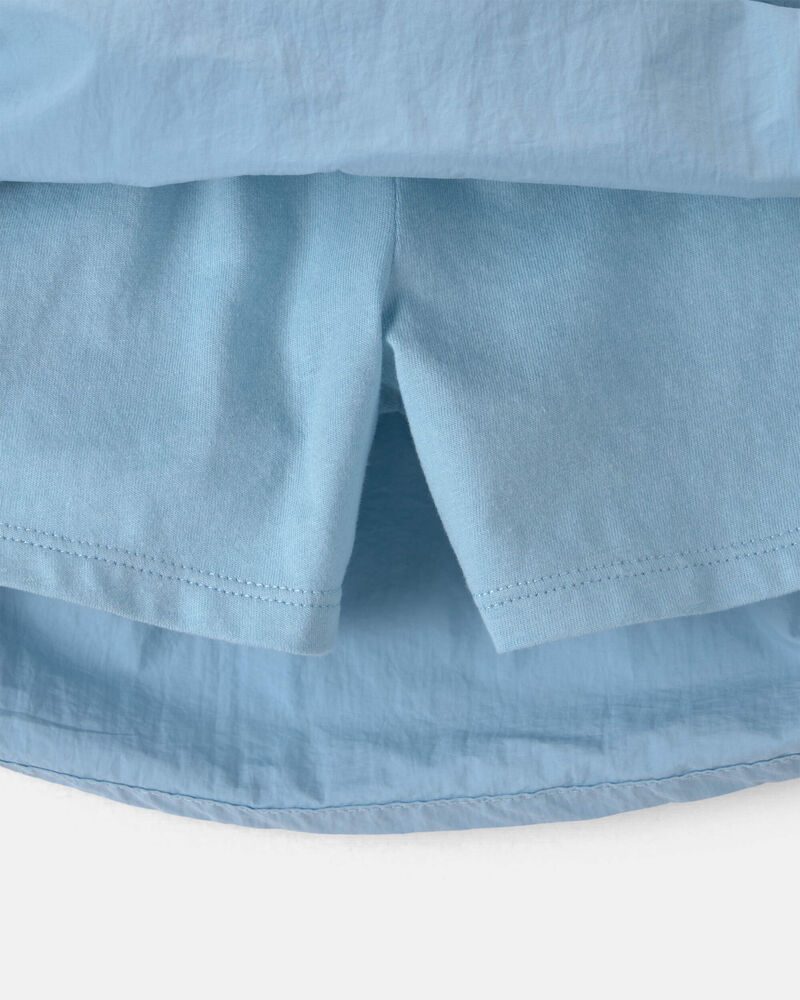 Girls Colorblock Skort - Blue, image 2 of 4 slides
