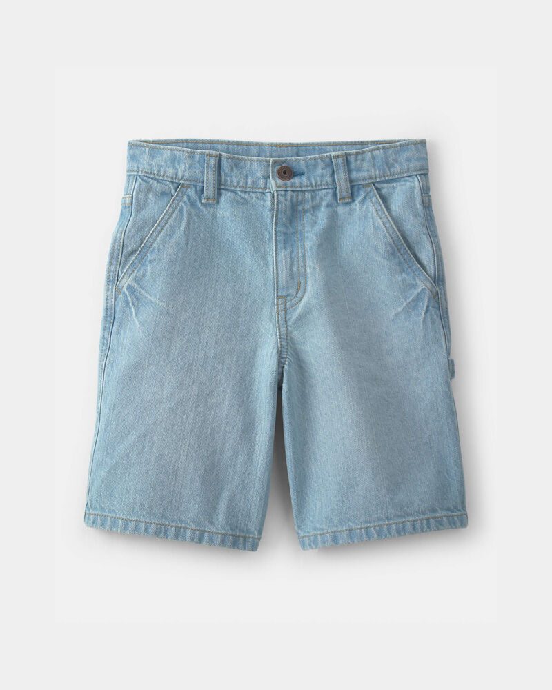 Boys Denim Utility Shorts - Light Wash, image 1 of 4 slides