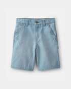 Boys Denim Utility Shorts - Light Wash, image 1 of 4 slides