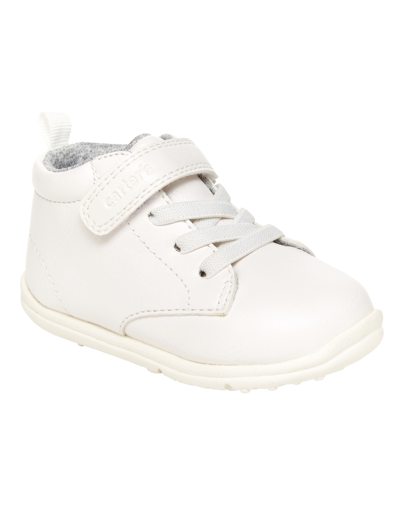Boys Every Step&reg; First Walker High-Top Sneakers - White, image 1 of 5 slides
