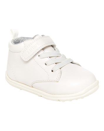 Boys Every Step&reg; First Walker High-Top Sneakers - White, 