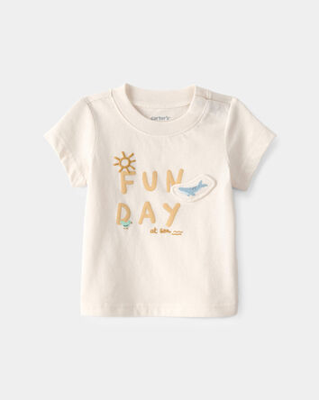 Baby 'Fun Day At Sea' Graphic Tee - Ivory, 