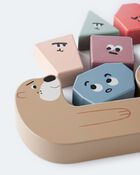 Toddler Otter Wooden Stacker Activity Set, image 3 of 3 slides