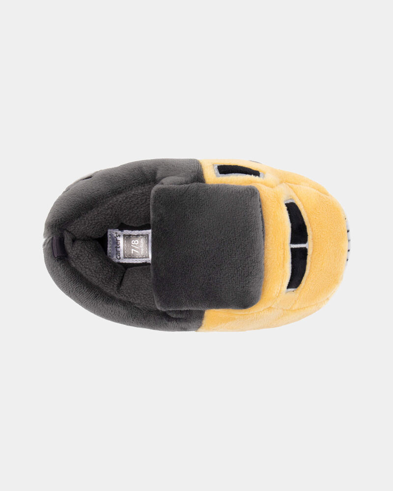 Toddler Boy Truck Slippers - Yellow/Grey, image 4 of 6 slides