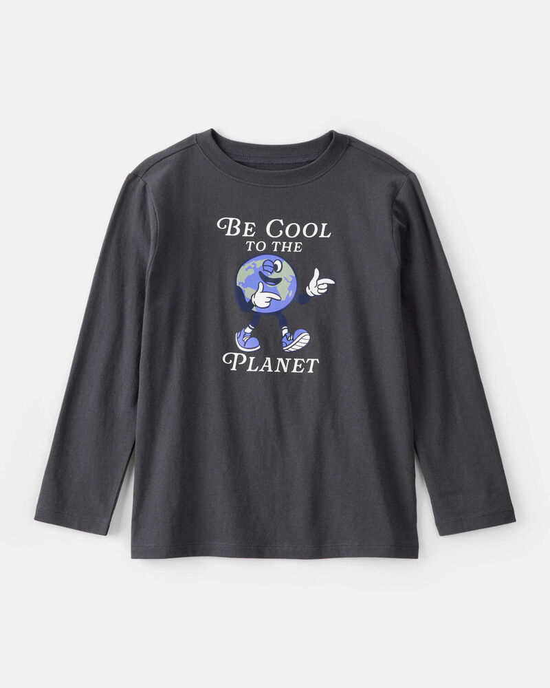 Boys Planet Long-Sleeve Graphic Tee - Grey, image 1 of 3 slides
