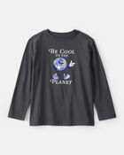 Boys Planet Long-Sleeve Graphic Tee - Grey, image 1 of 3 slides