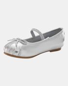 Toddler Ballet Slippers - Silver, image 7 of 7 slides
