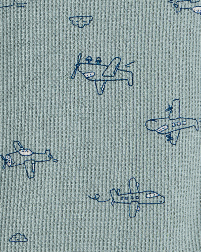 Baby Boy 3-Piece Airplane Print Long-Sleeve Bodysuit & Pant Set - Blue, image 3 of 6 slides