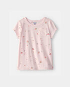 Toddler Girl Floral Top - Pink, image 1 of 4 slides