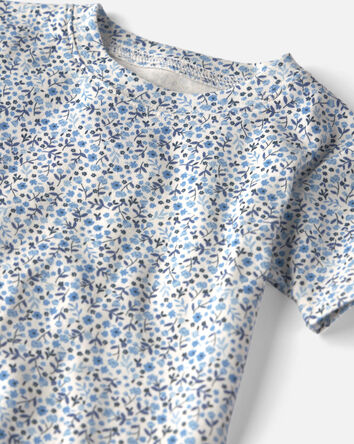 Toddler Girl 2-Piece Organic Cotton Pajamas in Meadow Bloom, 