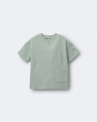 Toddler Boy Henley Tee with Pocket - Sage, image 2 of 6 slides