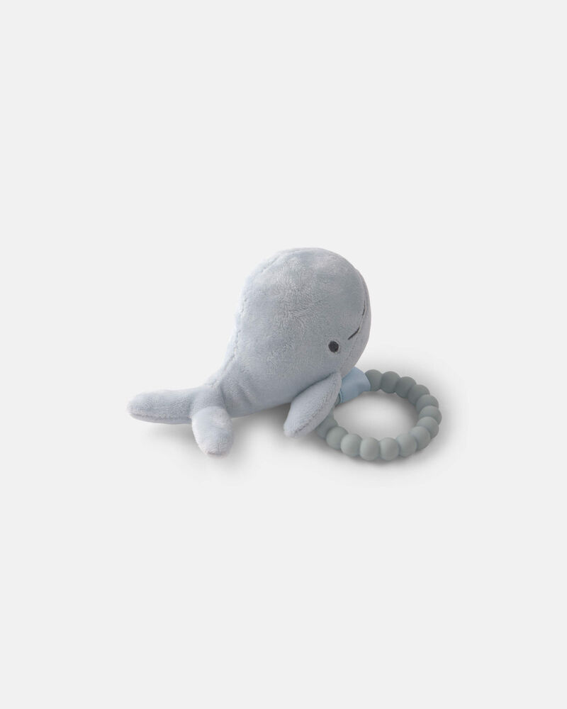 Whale Plush Teether - Blue, image 2 of 2 slides