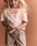 Toddler Girl Mom Shorts - Mauve, image 2 of 7 slides