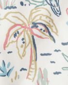 Baby Girl Recycled Swimsuit in Tropical Paradise, image 4 of 5 slides