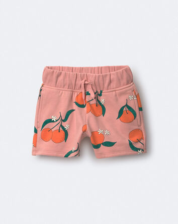 Toddler City Park&trade; Shorts in Clementine Grove Print - Light Pink, 